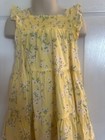 Tahari Girls Size 4 Yellow Embroidered Floral Sleeveless Dress — photo 2