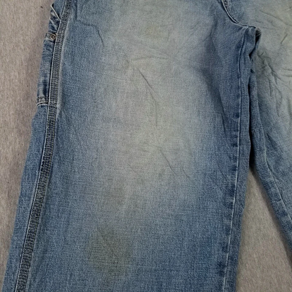 Jeans vintage Arizona 33x32 azul carpintero años 90 holgados sueltos pierna ancha descoloridos Foto 3 de 4