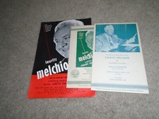 3 Lauritz Melchior Flyers/Programs, 1948 & 1950