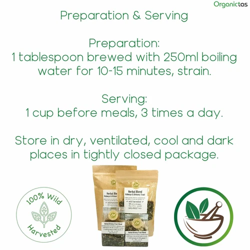 Kidney Tea 6 Herbs Stone Breaker, Urinary Tract Health, Diuretic, Bladder, UTI