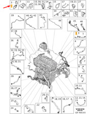 Sensore temperatura sistema raffreddamento VOLVO XC60 MK2 30668661 NUOVO ORIGINALE