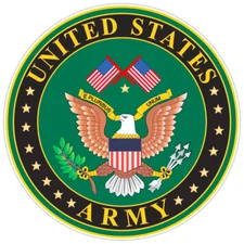 United States Army Bumper Sticker Military Vinyl Soldier Decal 5"