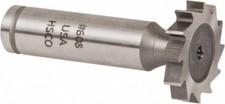 Made in USA 1" Diam x 3/16" Face Width, Cobalt, 12 Teeth, Shank Connection Wo...