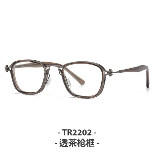 Monturas de gafas de moda retro hechas a mano de acetato metal cuadrado ovalado anteojos - Imagen 11 de 30