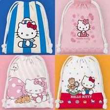 Hello Kitty Fleece Cloth String Bag for Jewelry Gift Cosmetic Storage Large