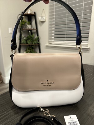 Kate Spade Staci Colorblock Saffiano Leather Flap Shoulder  display picture 2
