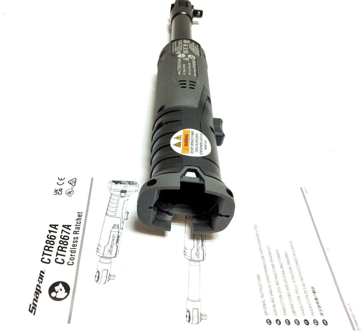 スナップオン 14.4V ロングネックラチェット(本体のみ) CTR867A