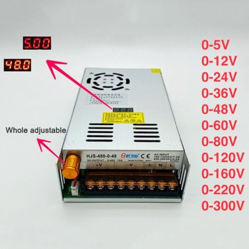 Digital Switching Power Supply DC 480W Overload Protection Speed Regulation - Picture 1 of 12