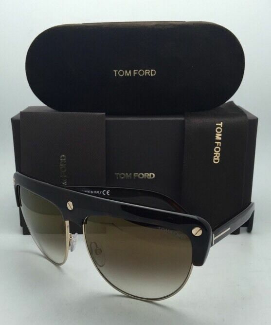 NWT Tom Ford Liane Flat Top Sunglasses in Havana Brown Tom Ford Liane FT0318 Flat Top Sunglasses in Brown  main image 4