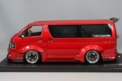 1/18 IG ignition #IG2806 Toyota Hiace Van T・S・D WORKS HIACE Red