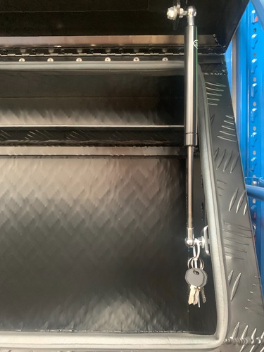 Black Aluminium Storage Toolbox Full Open Door 145CM(L)x50CM(D)x70CM(H) - Picture 2 of 10