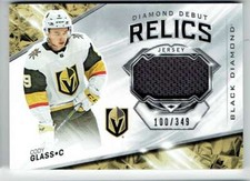 2019-20 UPPER DECK BLACK DIAMOND DEBUT RELICS CODY GLASS JERSEY 1 COLOR 100/349