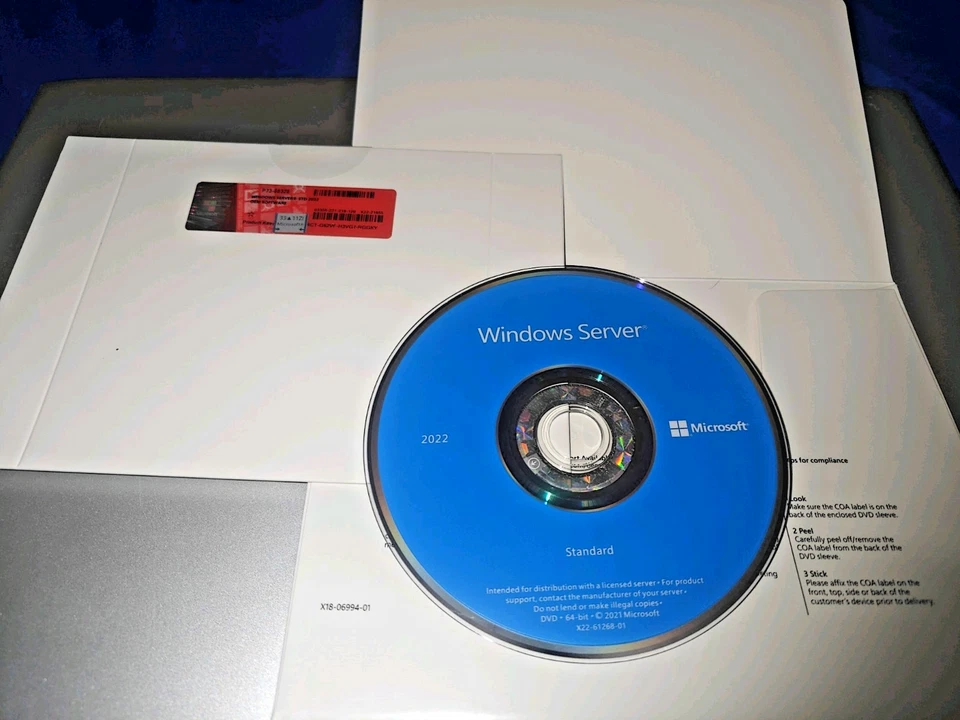 Microsoft Windows server 2022 Standard Edition - OEM 16 Core License Pack - Image 3 of 3