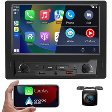 8" Apple/Android Carplay Car Stereo Radio Bluetooth Single 1Din Touch Screen MP5