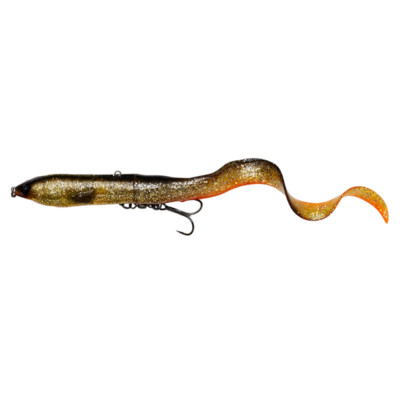 Savage Gear 3D Hard Eel Black Gold Tail Bait 17cm Aal Swimbait Jerkbait Hecht 