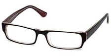 Moda Vision Layered Acetate Mosaic Temple Designer Reading Glasses in Brown 2.50
