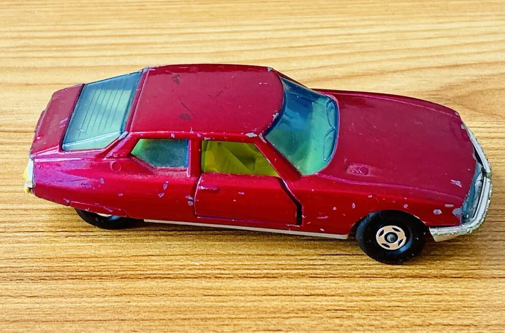 Voiture Miniature CITROËN SM Matchbox - Speed Kings K33 - Échelle 1/43, Rouge, Fabriquée En Angleterre (1971)