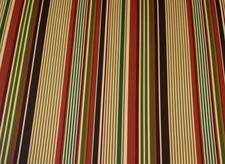 RICHLOOM MORRIS SPICE RED STRIPE OUTDOOR FURNITURE MULTIUSE FABRIC BY THE YARD