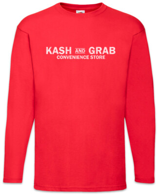 Kash And Grab Men Long Sleeve T-Shirt Ian Gallagher Shameless Supermarket Logo
