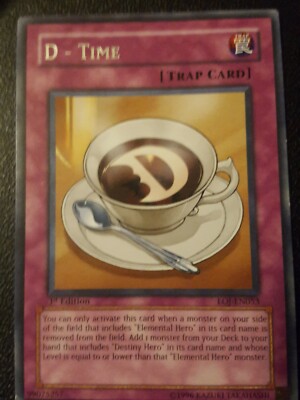d time yugioh card All cards will be carefully packed for safe transit D - Time