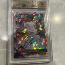 2018 Bowman Chrome Rafael Devers Auto Atomic Refractor /100 - Red Sox 
