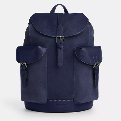 Coach CW219 Warner Backpack In Suede Leather *SEALED* | eBay