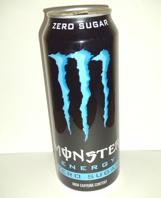 MONSTER ENERGY DRINK ABSOLUTELY ZERO! 500mL S AFRICA - 1X FULL SEALED CAN