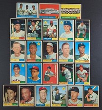 1961 Topps Baseball Starter Set 24 Cards