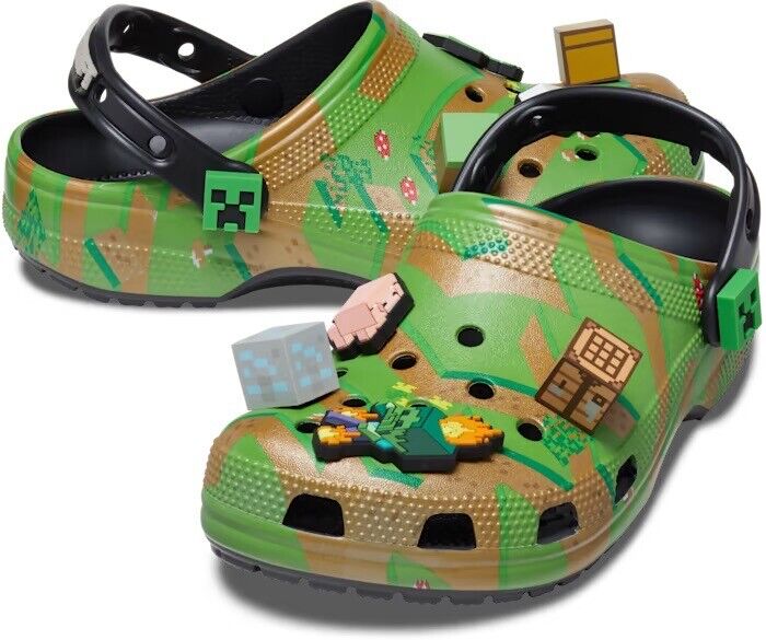 DreamWorks Shrek Crocs Classic Clog Men Size 9 / Women 11 Ogre Green  209373-3TX