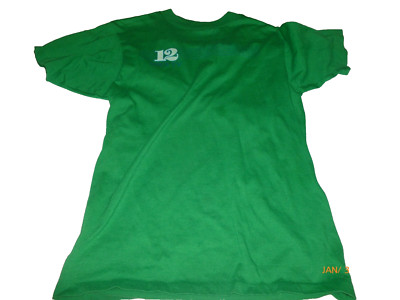 Vintage Hanes KBDI-TV 12 PBS Denver Green Graphic T-Shirt Mens XS Retro Media