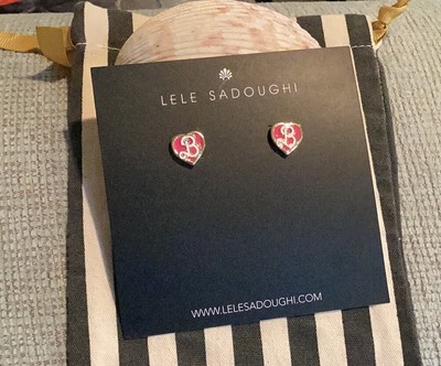 Lele Sadoughi White Tag with Gold Lettering NEW W TAGS Lele Sadoughi Metallic Pleated & Knotted Headband  main image 4