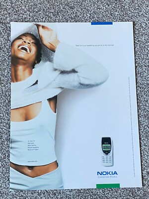 Rare Vintage 2000's UK Magazine Advert Picture Nokia 8210 Mobile Handy Ad