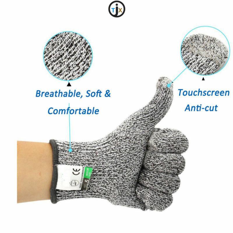 AntiCut Handschuhe Schnittfeste Sicherheitshandschuhe Draht Metall Butcher