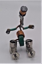 Custom One Of A Kind Miniature Upcycled Robots