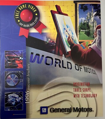 GENERAL MOTORS EPCOT WORLD OF MOTION PAVILION 1996 SOUVENIR BROCHURE | eBay