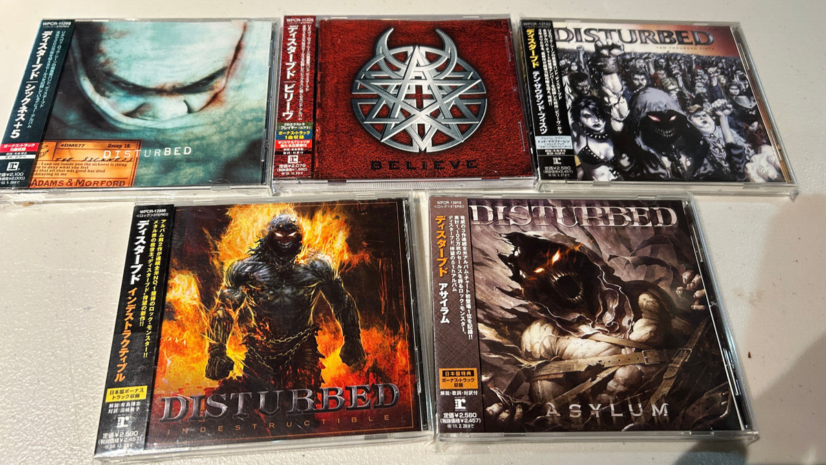 CD社830v Disturbed CD collection - Lot SET JAPAN EDITIONS RARE AUTHENTIC