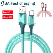 New Micro USB Charge Cable 3A High Speed Data Sync Fast Charger for Type-C / iOS