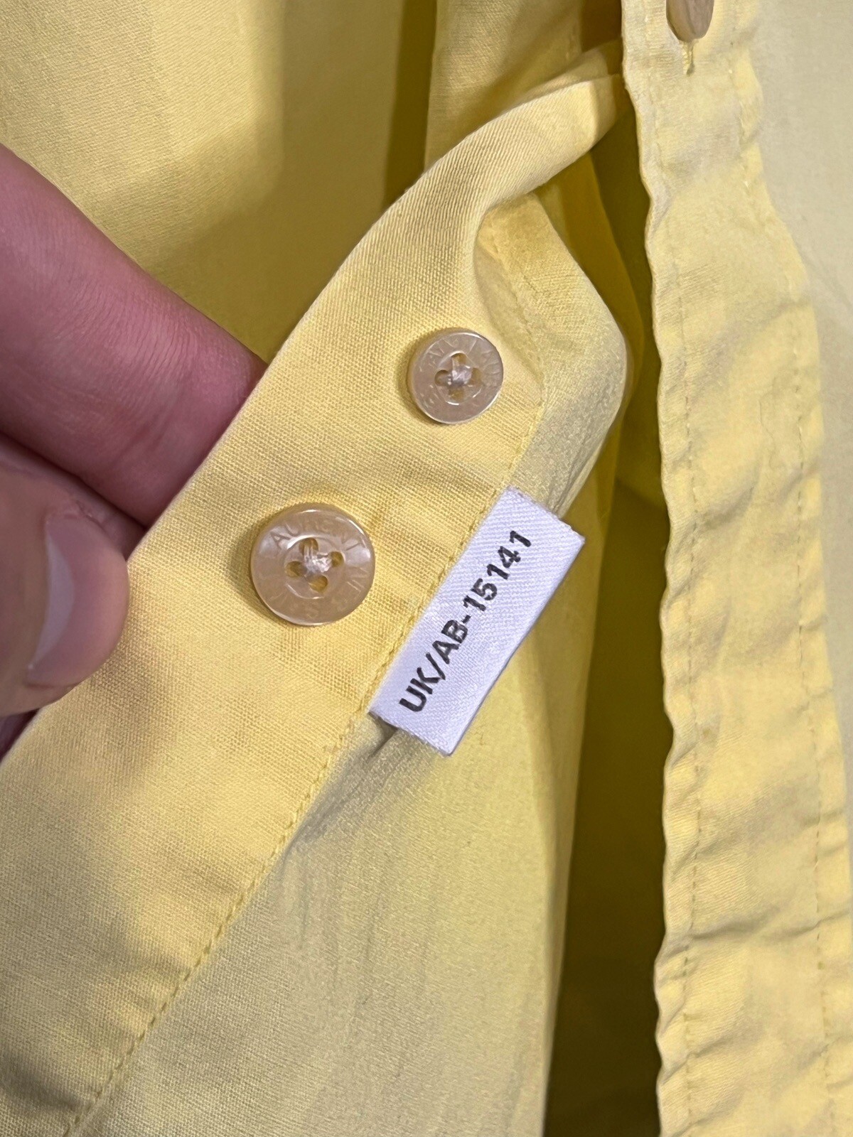 Camicia uomo vintage Yves Saint Laurent gialla con bottoni manica corta YSL