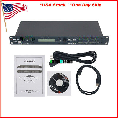 4.8SP 110V Digital DSP Audio Processor Original Software 4 In 8 Out Sound #USA