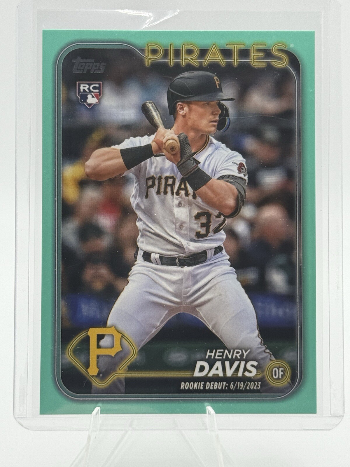Henry Davis 2024 Topps Update Series Rookie Debut Aqua Fanatics #US162 (RC)
