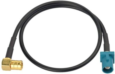 Eightwood Fakra Z Stecker auf SMB Stecker Kabel 10cm für DAB Autoantennentoppern