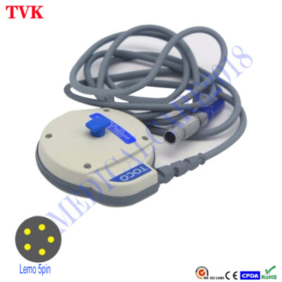 Huntleigh CT1 TOCO Doppler Transducer for BD 4000, Lemo 5pin, Original Probe.