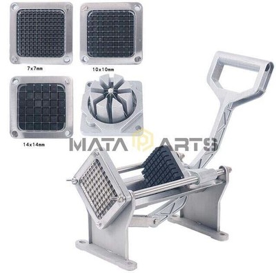 1pcs Manual French Fries Potato Chips Maker Fruit Vegetable Cutter with 3 Blades