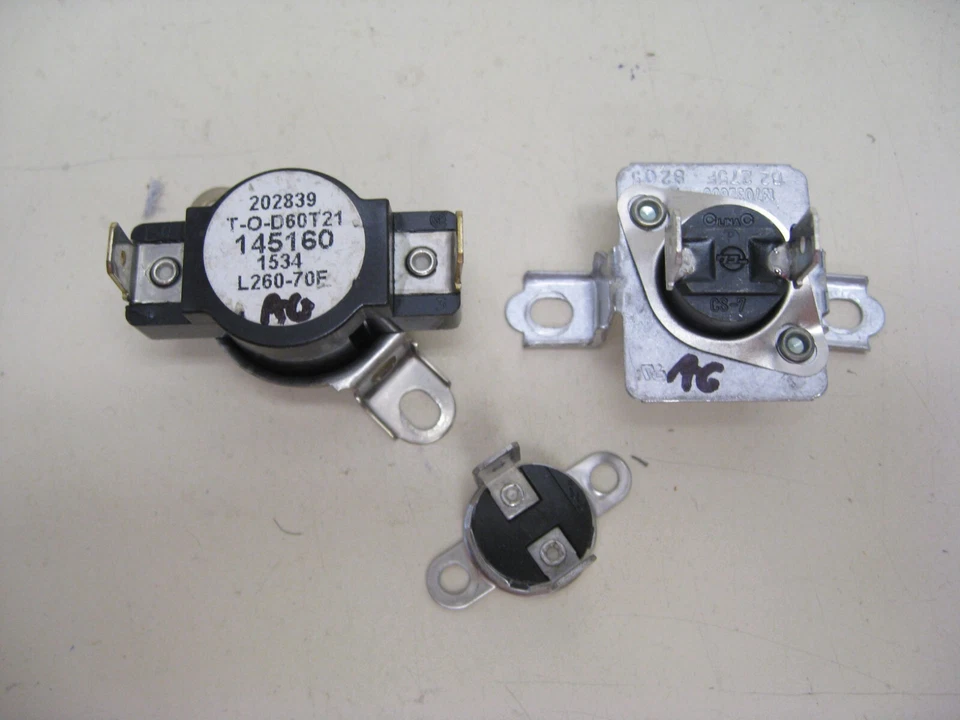 3204267 137032600 134711401 Frigidaire Electrolux Secadora Termostato Set OEM Foto 2 de 4