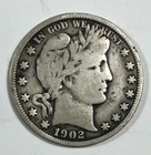 1902 Barber Half .50. Choice Very Good.