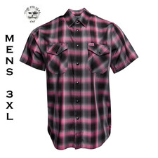 DIXXON FLANNEL - MIDNIGHT VICE Bamboo Shirt SS - Men's 3XL