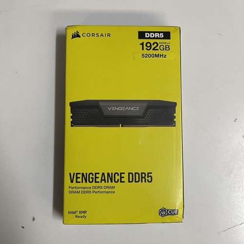 Corsair Vengeance 192GB (4x48GB) DDR5 5200MHz CMK192GX5M4B5200C38 - NEW