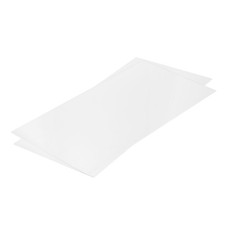 2Pcs ABS Plastic Sheet 24 " x 12 " x 0.02 " ABS Styrene Sheets White