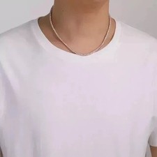 25Ct Emerald Cut Lab Created Diamond Tennis Necklace 14k White Gold Plated 18"