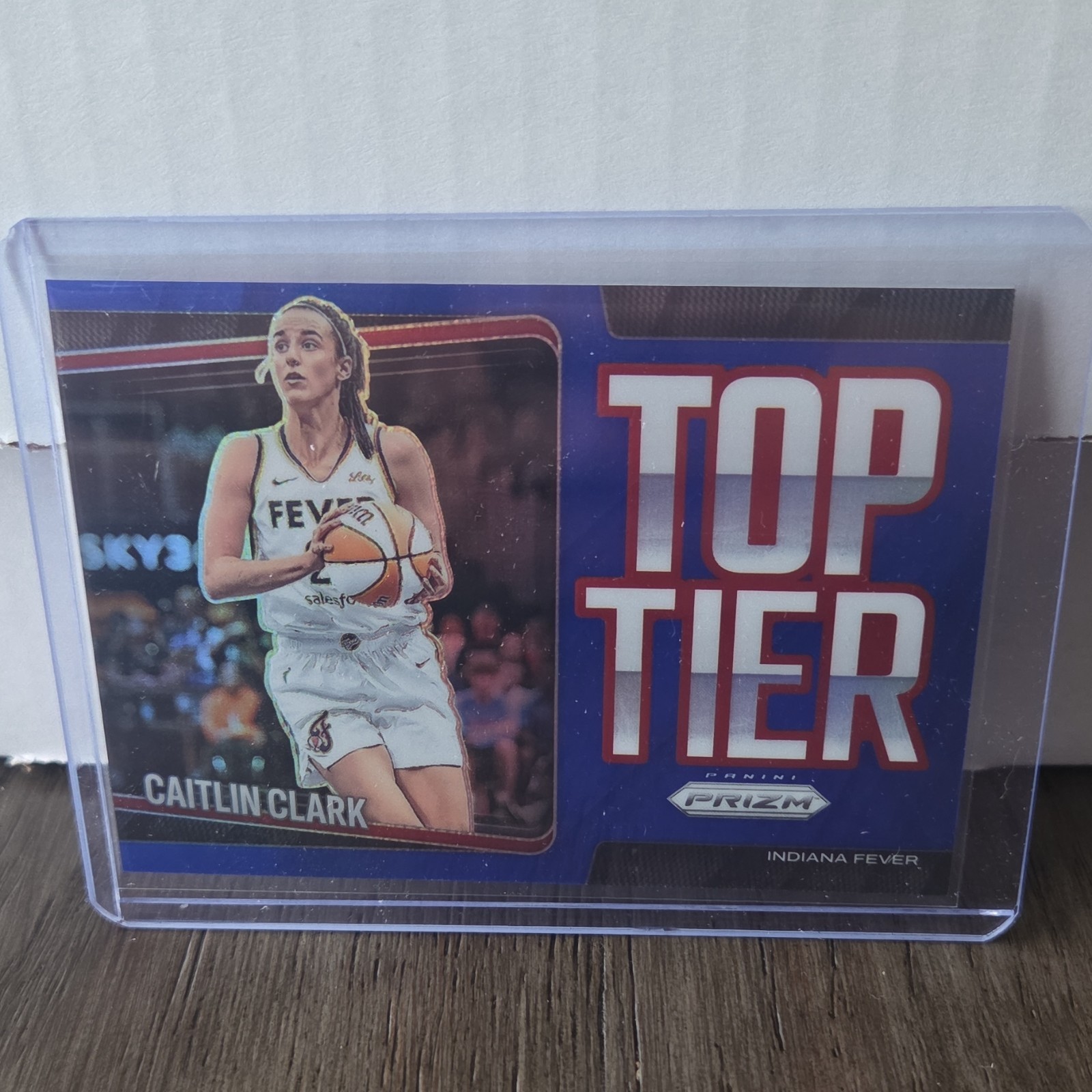 2025 Panini Prizm WNBA Top Tier Caitlin Clark #8 Insert Indiana Fever Blue /49